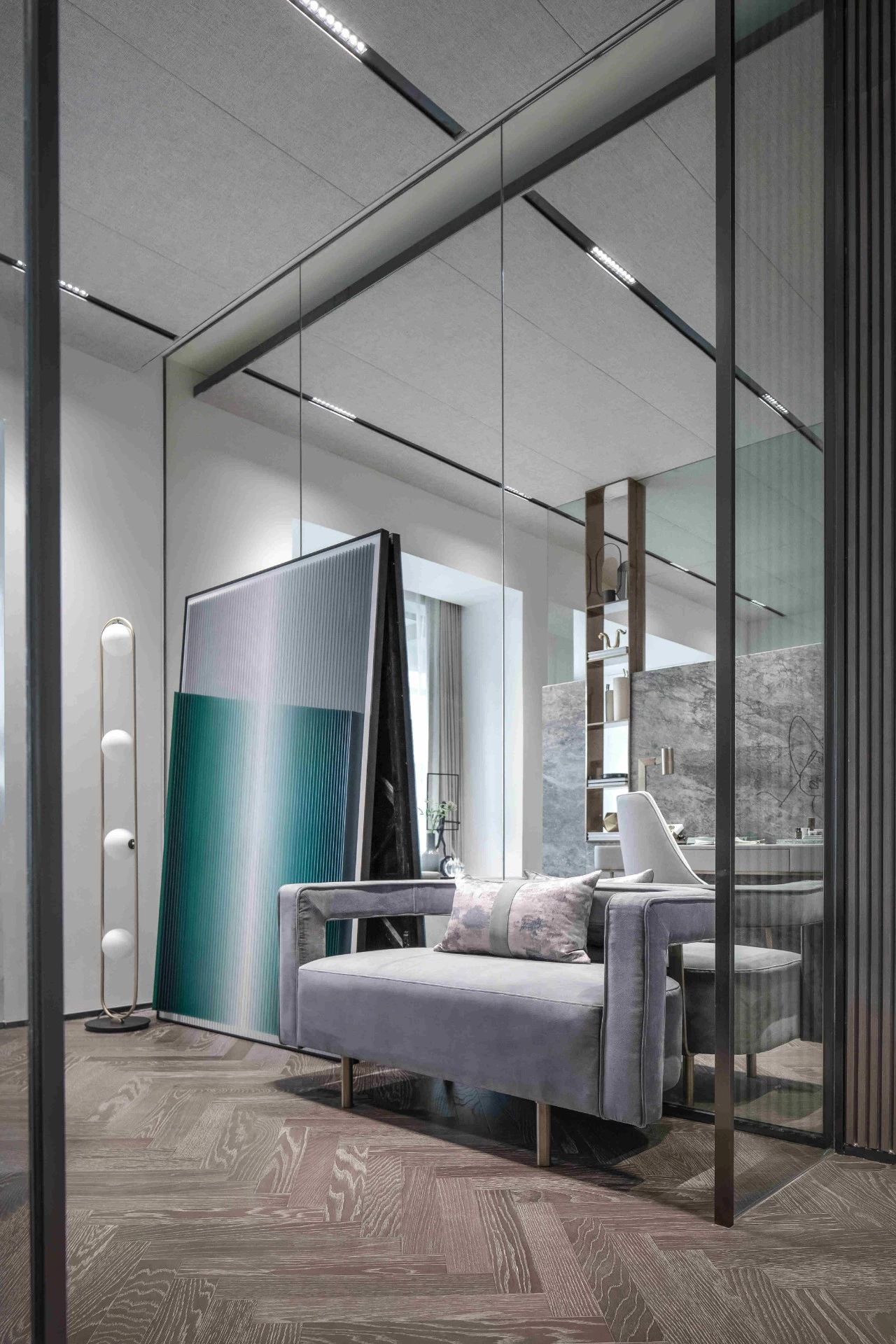 距离拥有一个爱马仕橙的家，不需要过多的费用，只需一片岩板设计