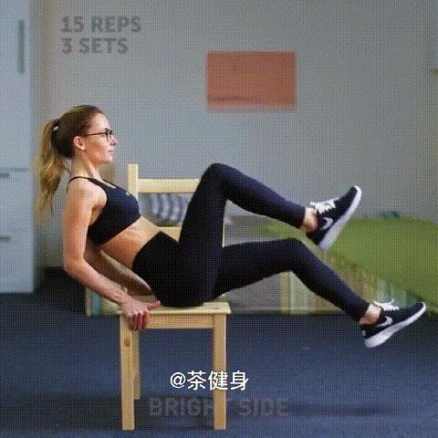 椅子练肚子赘肉正确方法,坐椅子怎么瘦胯两侧赘肉