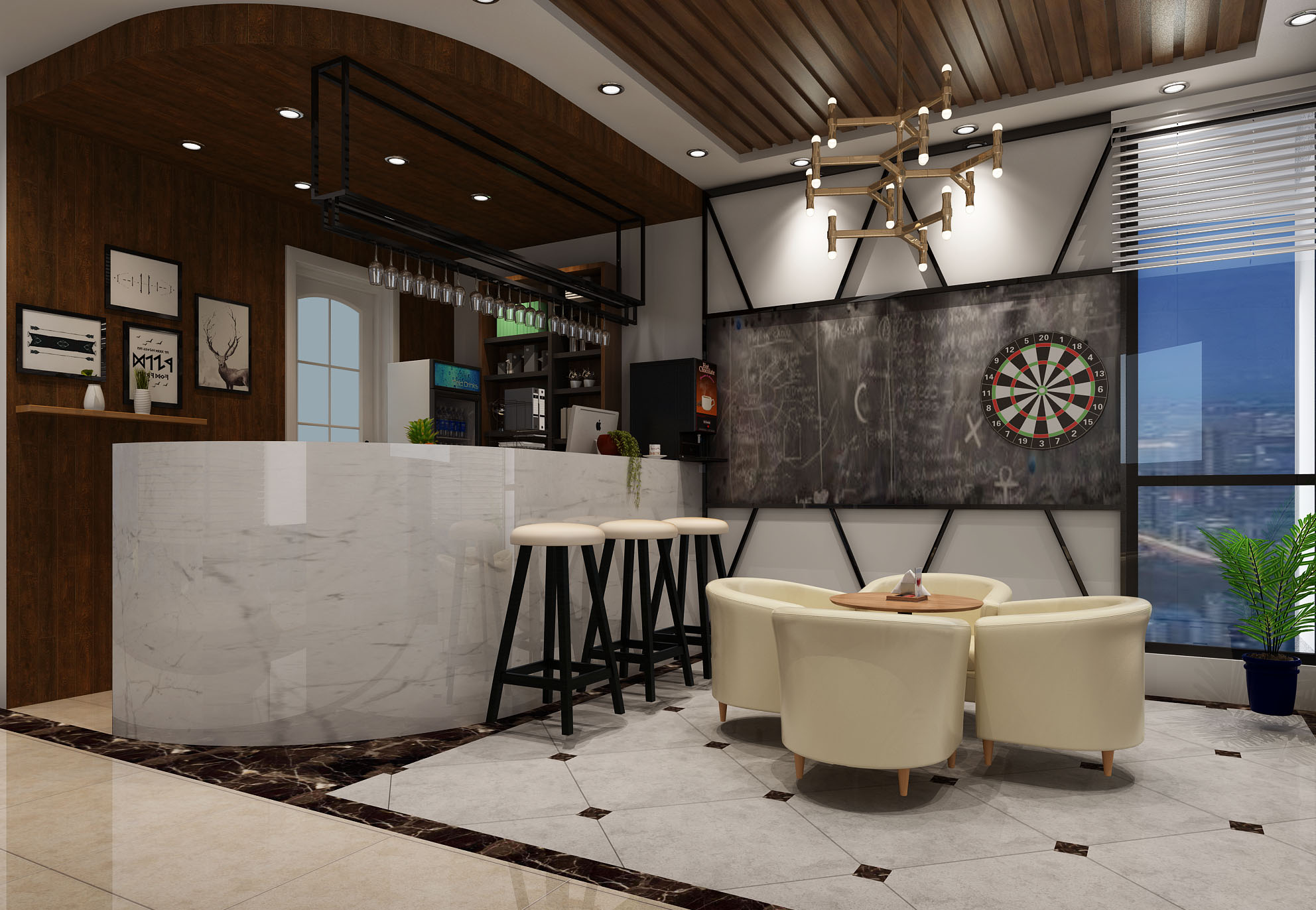 现代60平老板办公室设计,老板办公室设计案例欣赏