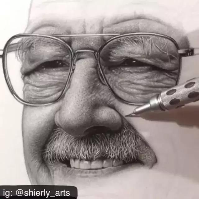 她画的素描比本人还美！比照片还真实，24万网友已被她征服