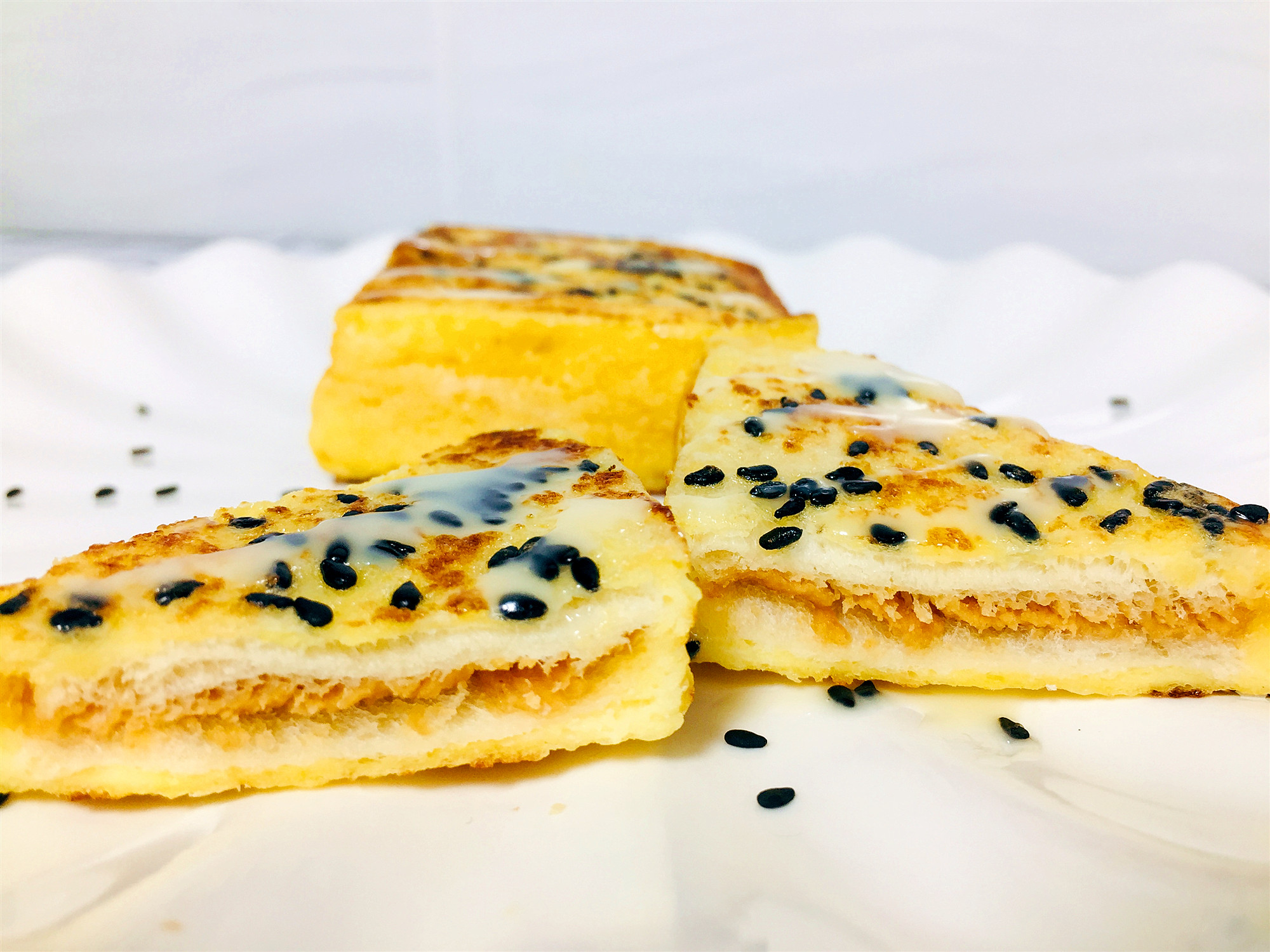 花生酱西多士吐司家庭版,花生西多士吐司的做法