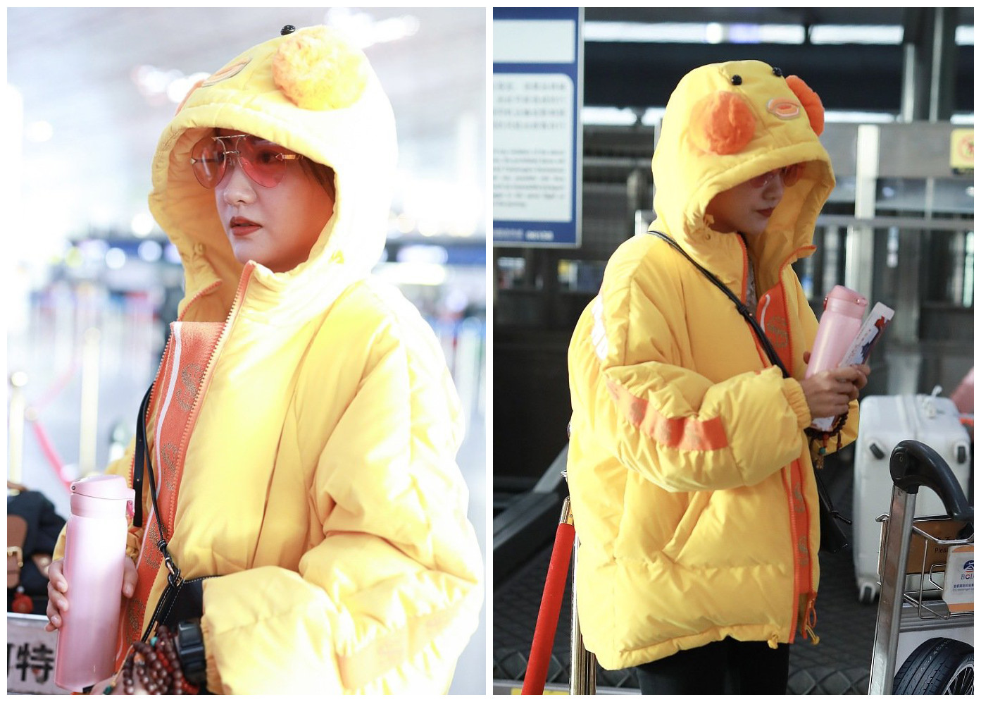 她38了却总是戏红人不红，穿“小黄鸭”羽绒服，可爱像个初中生