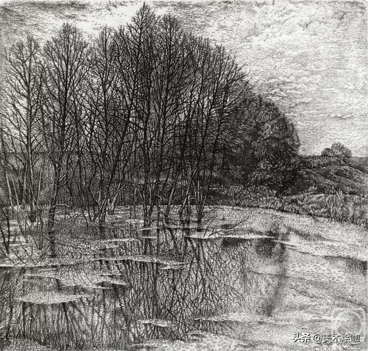 德国风景素描大全,东欧风景素描