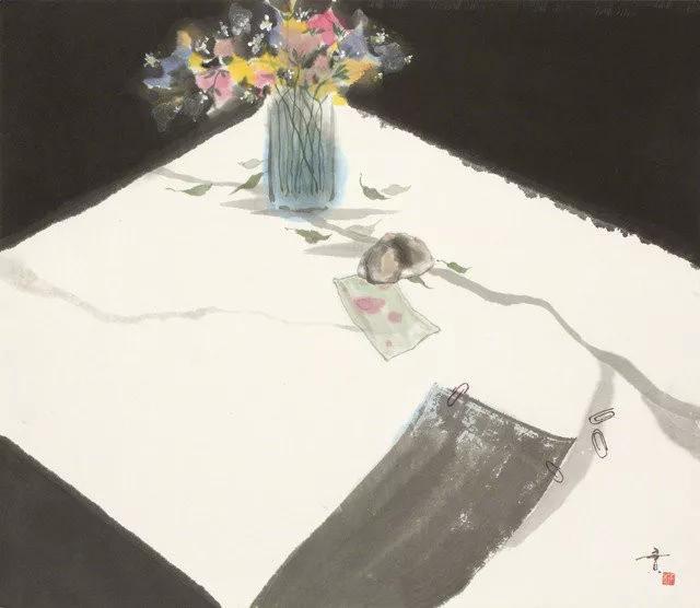 日本艺术家笔下的水墨画禅意十足,一个画水墨画很有意境的人