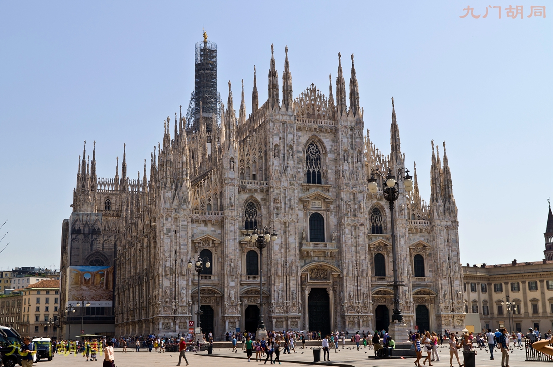 意大利旅游米兰大教堂,欧洲怀旧复古老片意大利