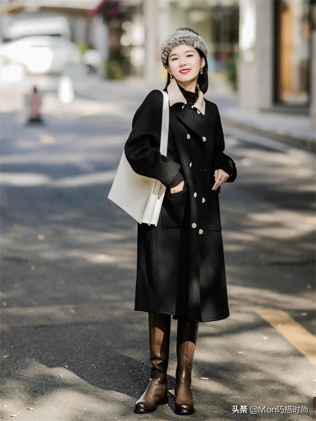 冬天露腿露脚踝穿搭,冬日不露腿穿搭氛围感