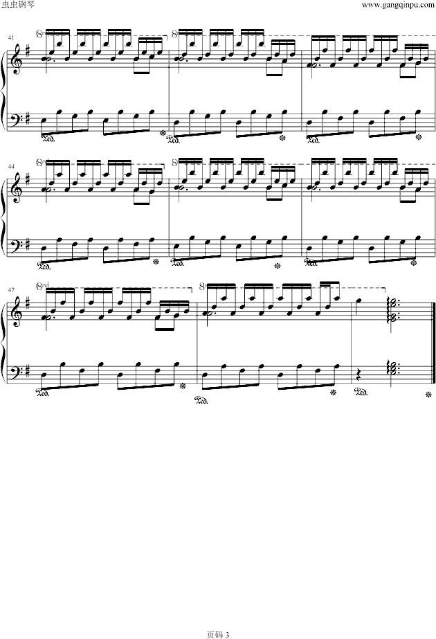 天使爱美丽歌曲钢琴谱,天使爱美丽曲谱视唱