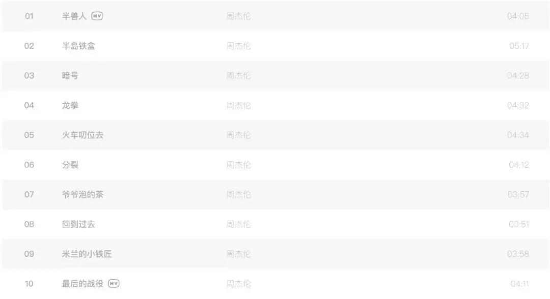 周杰伦音乐精选大合集,周杰伦歌手歌曲