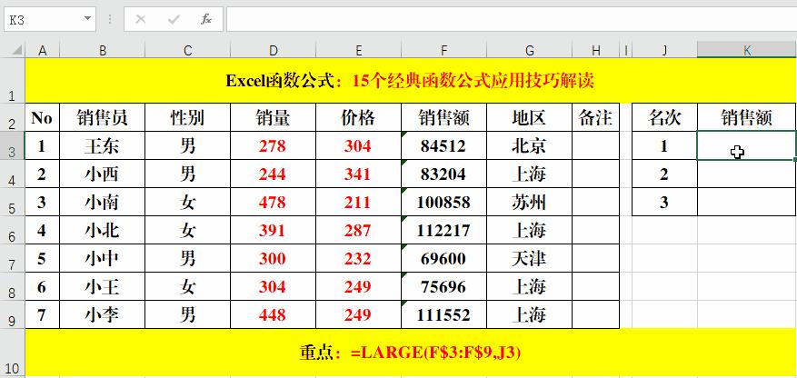 十五个最常用函数公式excel,15个数学必备公式大全