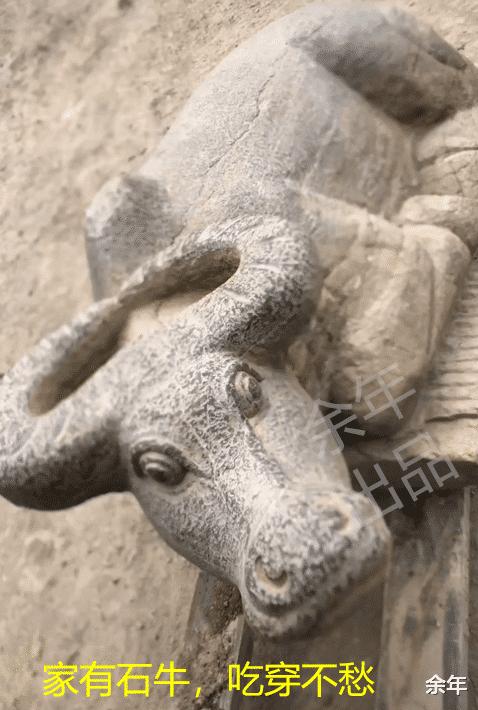 太个性！湖北武汉一公司开业，门口石牛形似“纸扎牛”引人爆笑