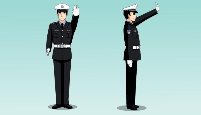 科四交警手势图巧记口诀,科一交警8种手势图巧记方法