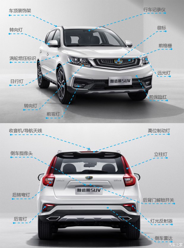 吉利远景suv18款全车尺寸,吉利新远景suv18款试驾