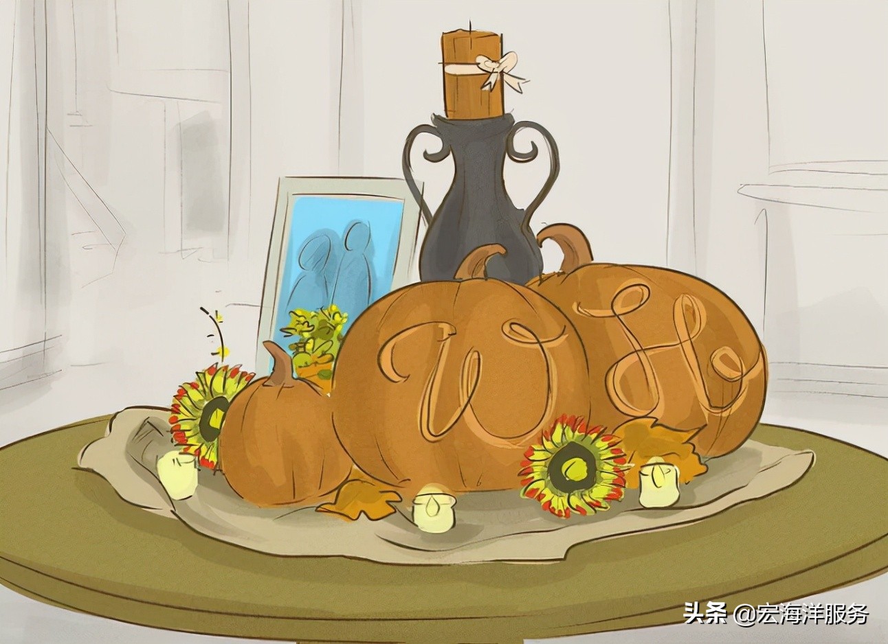 万圣节儿童装饰品摆件,怎么做万圣节的装饰品