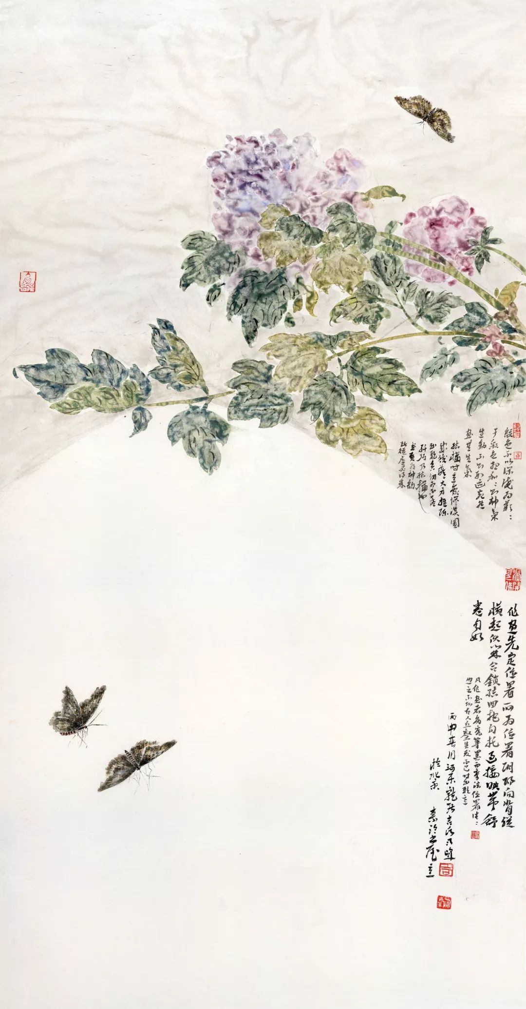 花卉好看的中国画,白描花卉临摹图片简单中国画