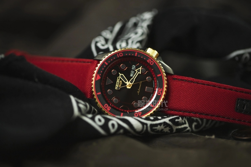 精工5号街霸机械表什么表带好看,精工5号黑红款