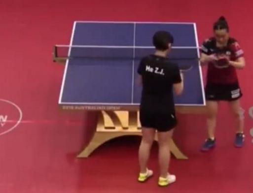 伊藤美诚球拍正反面都是什么胶皮,伊藤美诚赛前扭胯热身