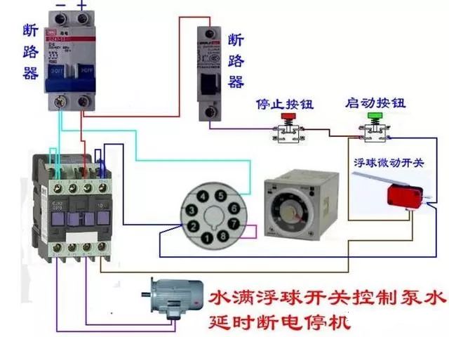 费控电表外置断路器接线图,脱扣断路器接线图带三相电表