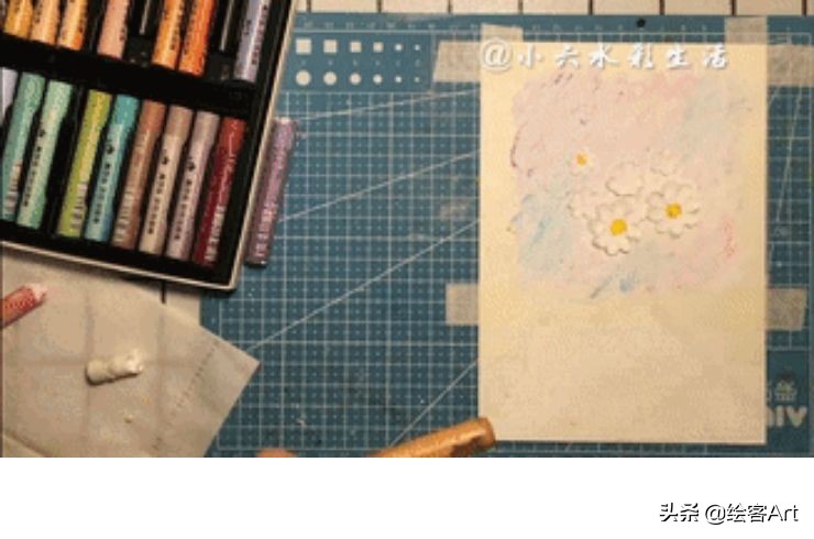 怎么用油画棒画好看的花海简单的,怎么用油画棒和刮刀画出一幅花海