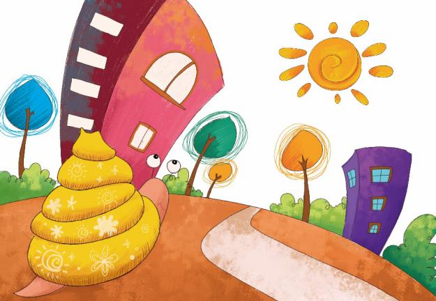 儿童创意美术课程：小蜗牛