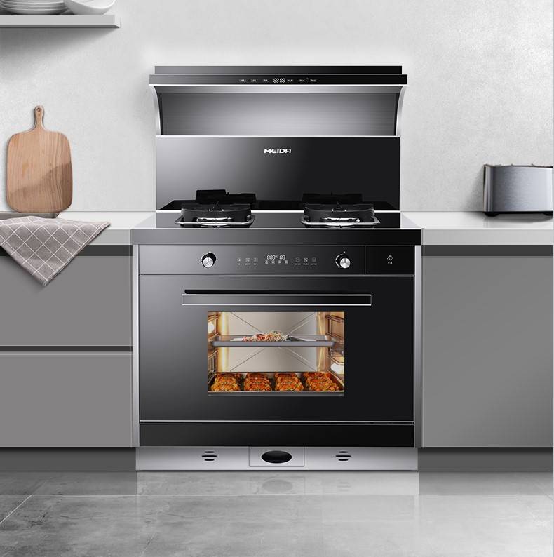 美大集成灶厨房橱柜设计效果,美大集成灶老厨房改造