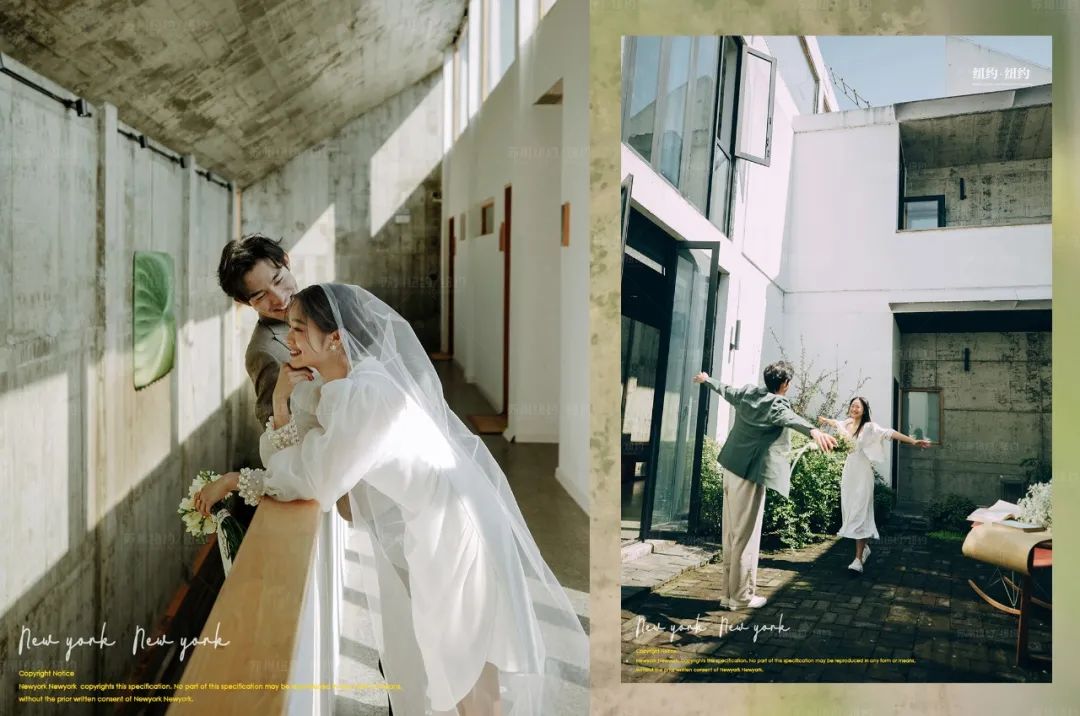 轻奢风婚纱照,原宿风简约婚纱照