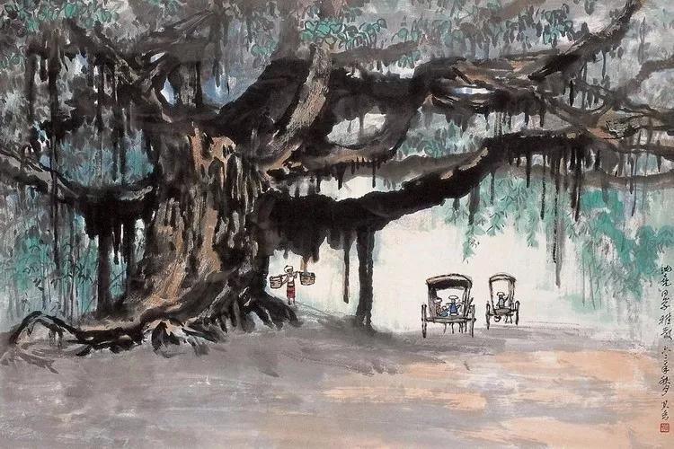 水墨画夜景欣赏,画夜景最好的中国画