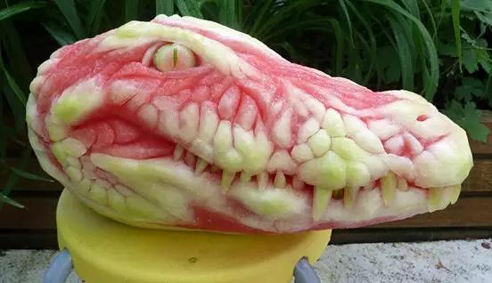 西瓜花切法大全,西瓜果盘的切法