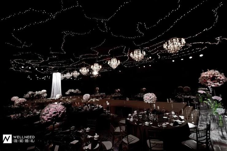 盐城扬帆星空主题婚礼,一场蓝色的梦幻星空主题婚礼