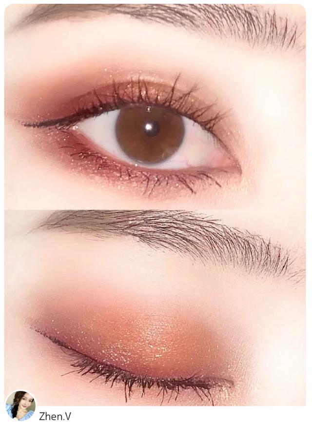 赤茶妆用什么眼影盘,黄皮清透妆容眼影