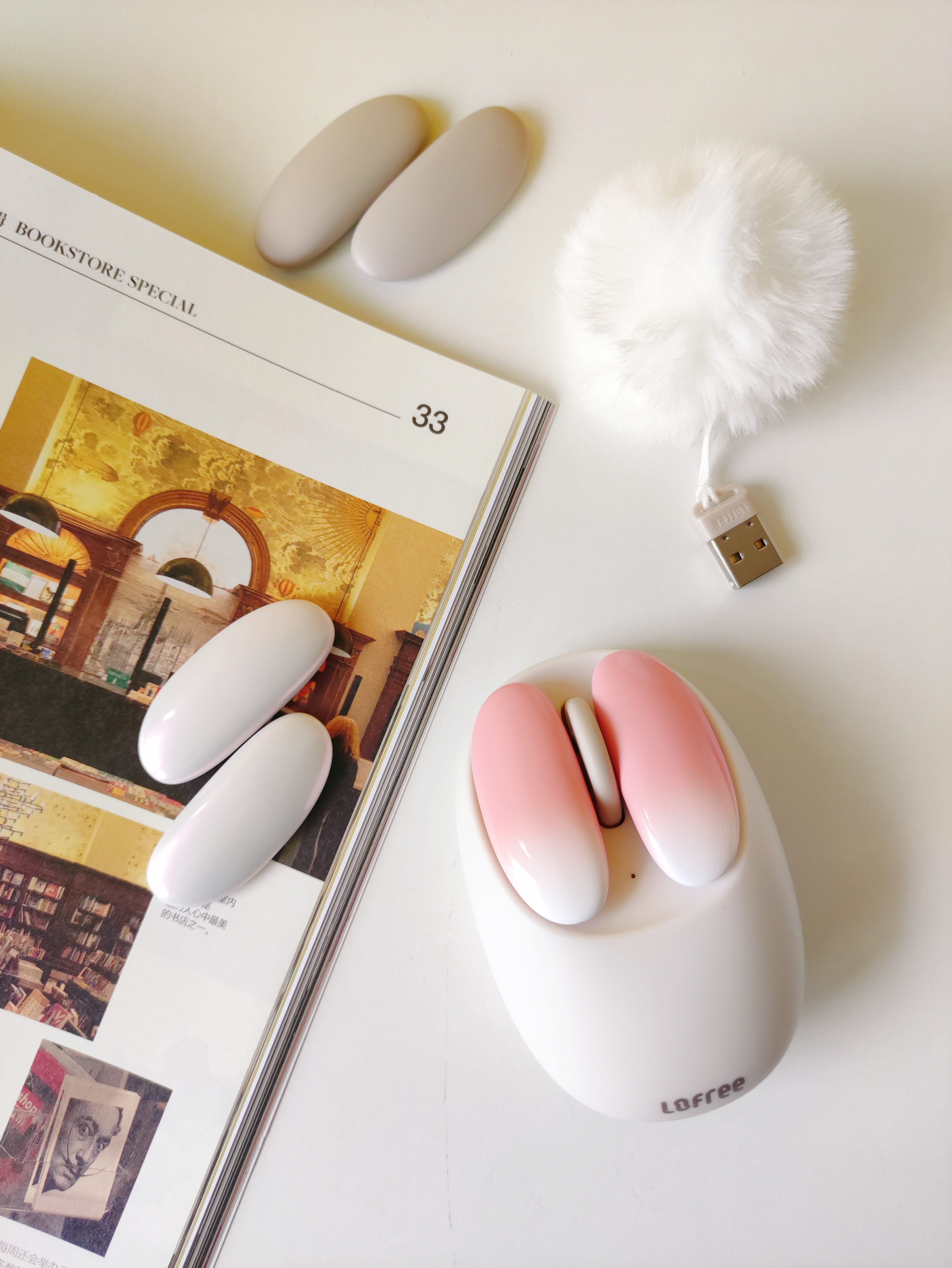 lofree洛斐无线蓝牙鼠标配对,洛斐小瓣鼠标和薯片鼠标对比