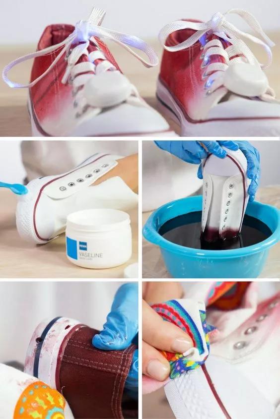 穿腻了小白鞋可以这样来改造,教你把小白鞋变潮流