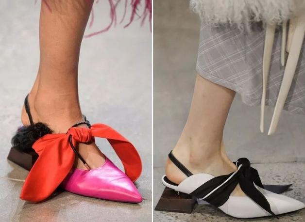 吸睛蝴蝶结单鞋走出甜美时尚路线,中跟蝴蝶结单鞋穿搭