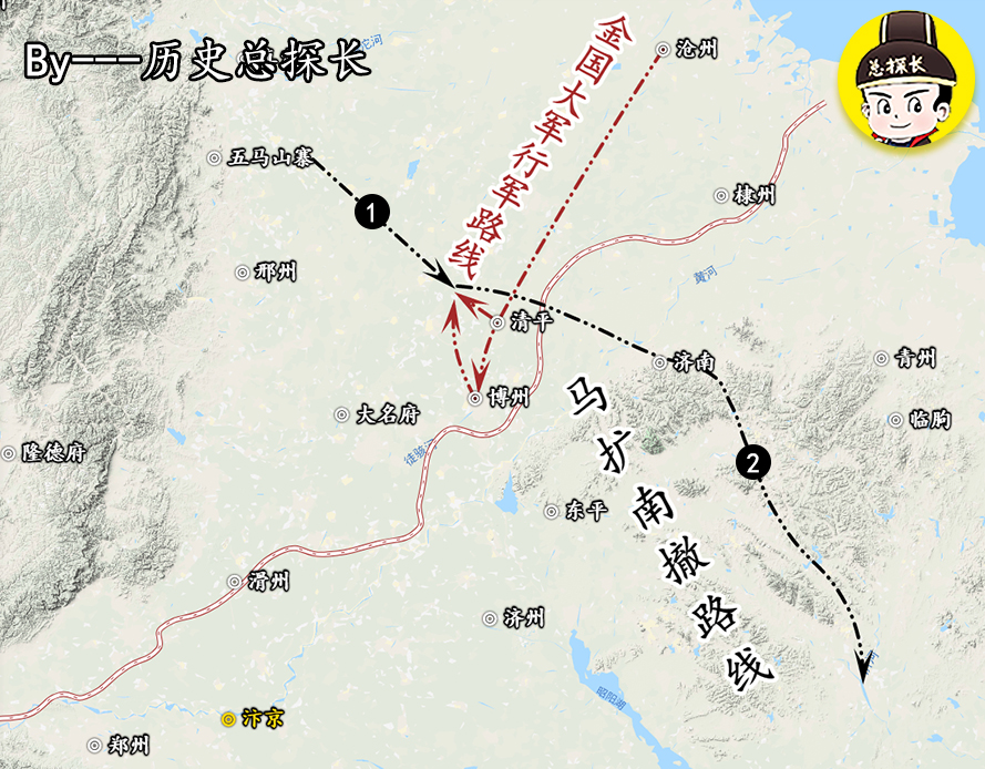 金国入侵南宋地图路线,南宋赵构南逃路线
