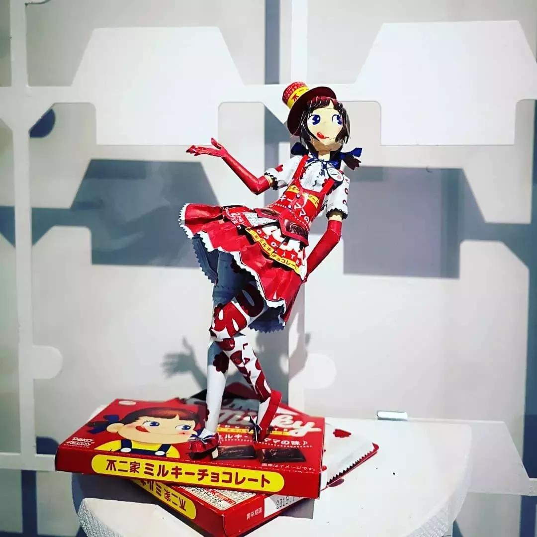 泡面武士，咖啡火车！日本空箱职人将废纸盒玩儿出了新花样