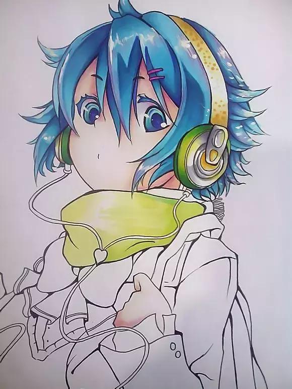 超详细马克笔教程，教你一步一步用马克笔手绘二次元教程！