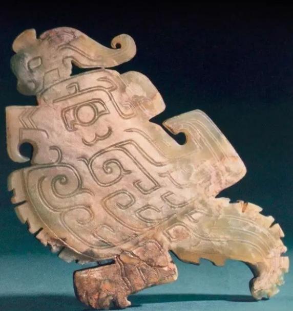 古玉凤鸟各时期特征,凤鸟图案的清代古玉