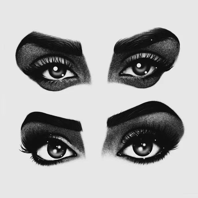 各种眼睛画法大合集,各种眼睛的画法教程容易记