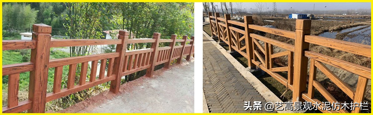 赣州仿木栏杆款式,梅州景观仿木护栏