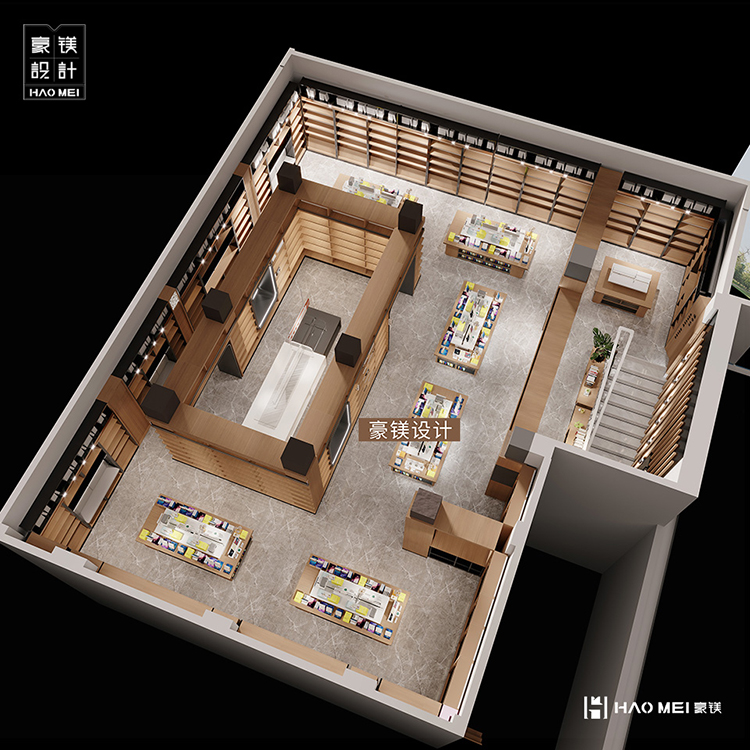 书店店铺装修设计,装修设计图书店