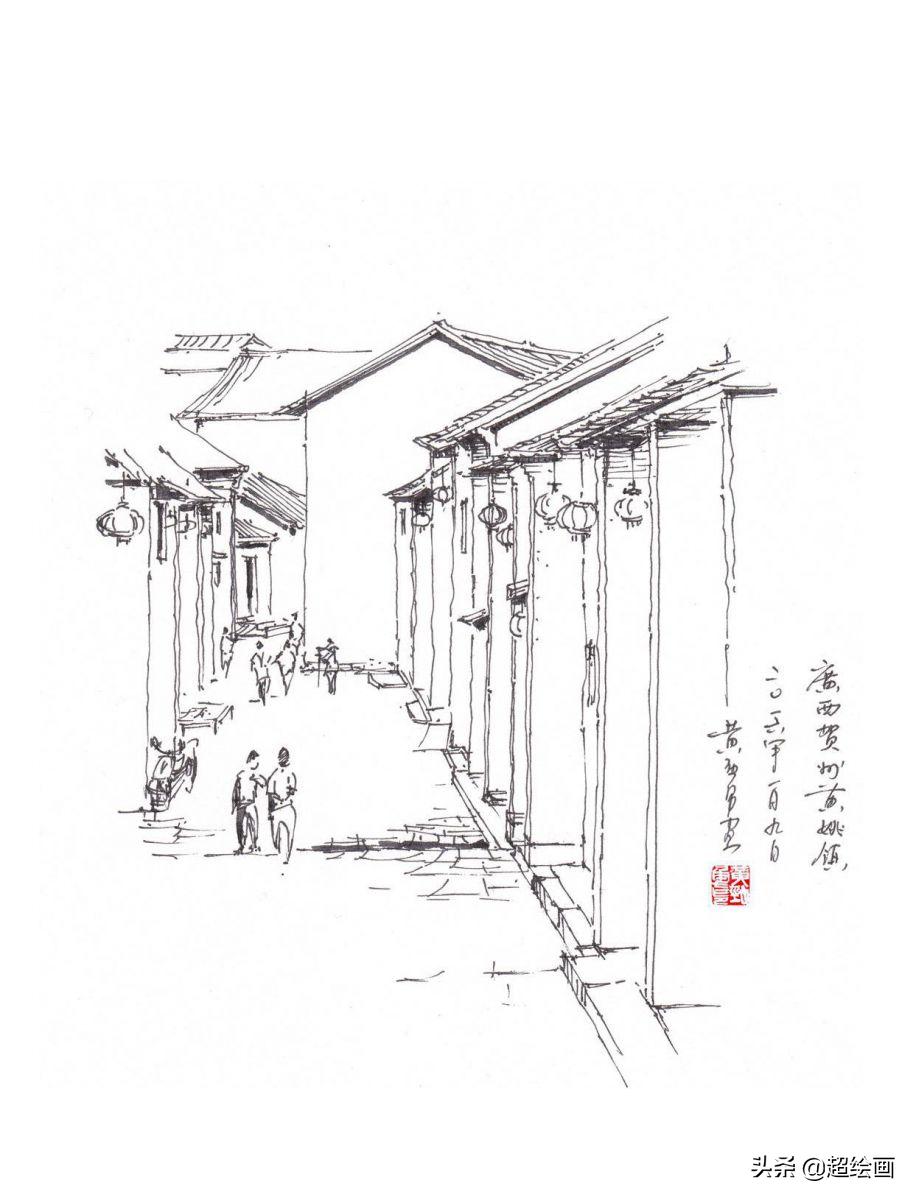 十大顶级钢笔画速写,钢笔速写100幅图片