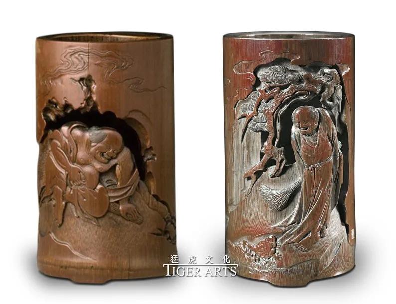 笔筒文艺中式,笔筒竹子论语