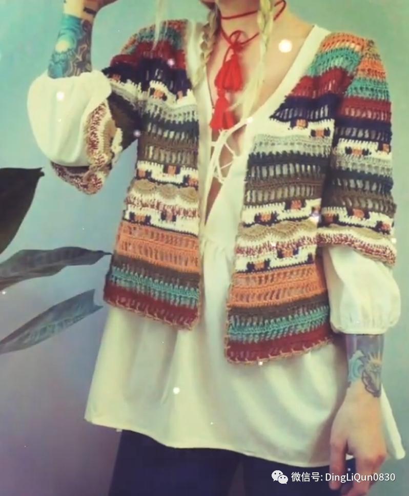 30款漂亮的针织开衫设计,针织祖母格开衫