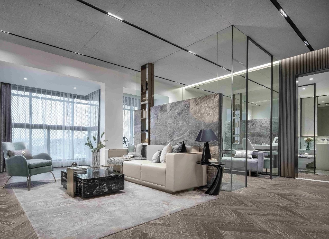 距离拥有一个爱马仕橙的家，不需要过多的费用，只需一片岩板设计