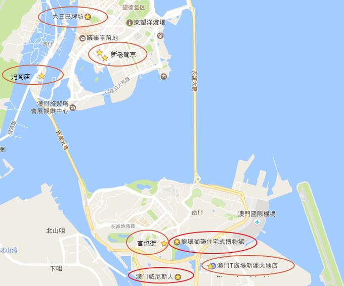 澳门一日游路线图最新版,澳门一日游攻略自由行