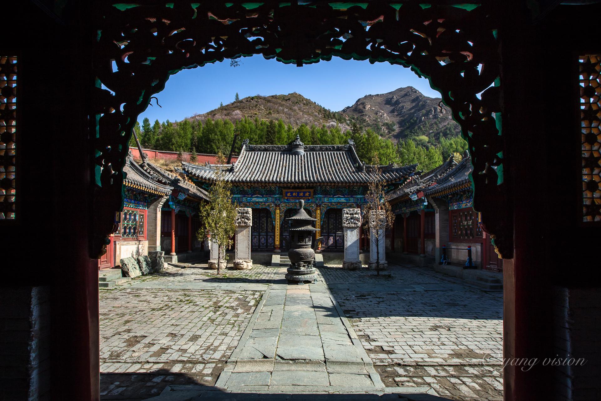 五台山杨家将家庙寺院堪称国宝,航拍五台山国宝尊胜寺