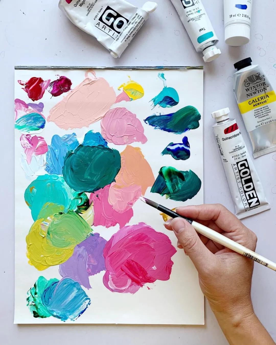 美术创意画幼儿丙烯平涂画,丙烯平涂的正确方法图解