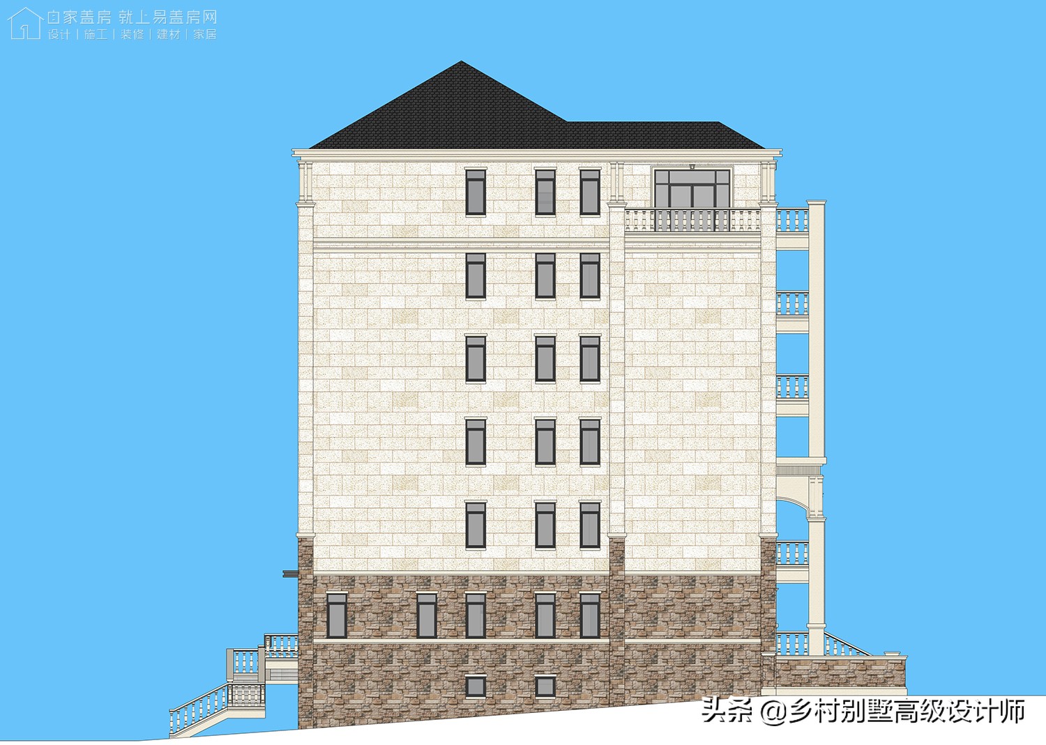 孝感新中式别墅,湖北孝感现代风别墅