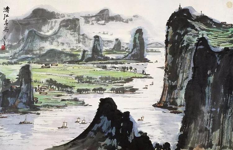 水墨画夜景欣赏,画夜景最好的中国画