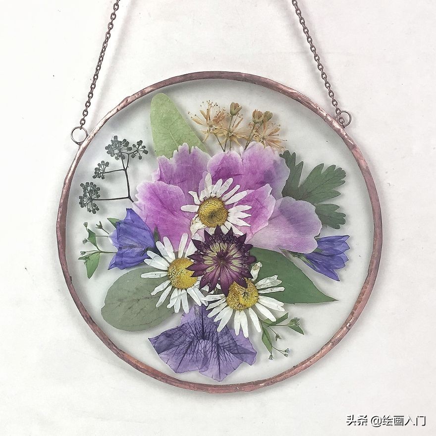 墙壁仿真花装饰创意,玻璃鲜花