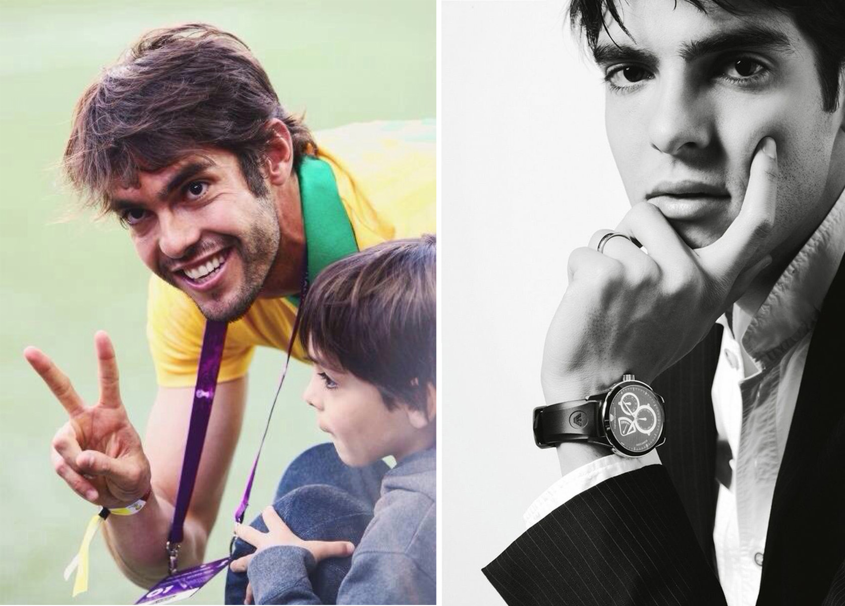 足坛卡卡颜值巅峰帅照,最帅球星卡卡